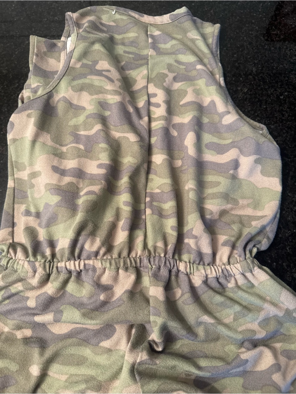 Bobbie Brooks Girls' Camo Jogger Jumpsuit in Olive Green